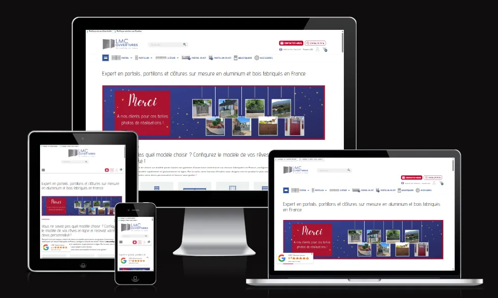 Aperçu du site LMC Ouvertures