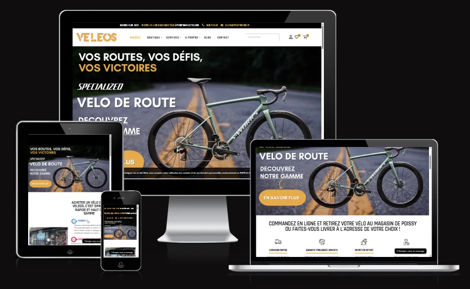 Aperçu du site Véléos
